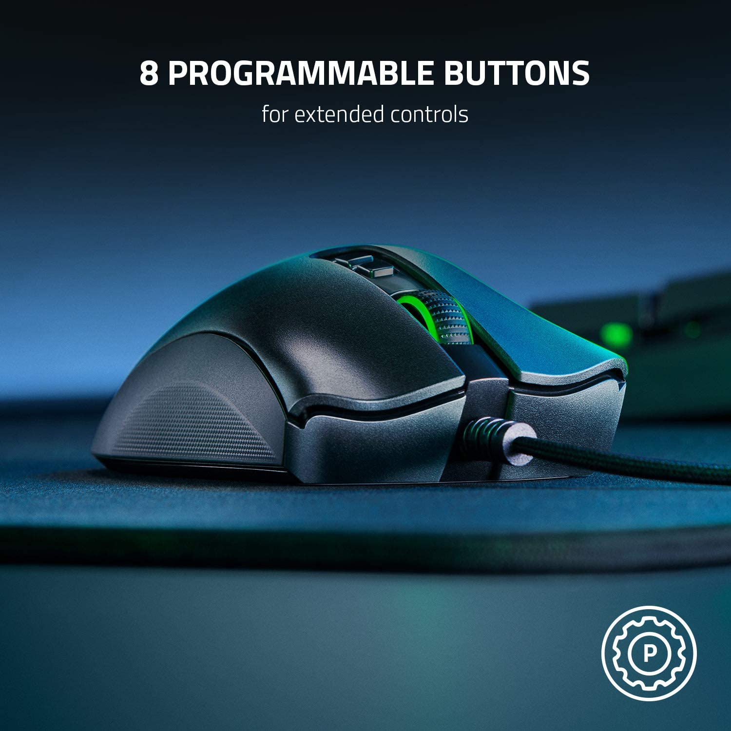 Razer DeathAdder V2 Gaming Mouse 8 Programmable buttons
