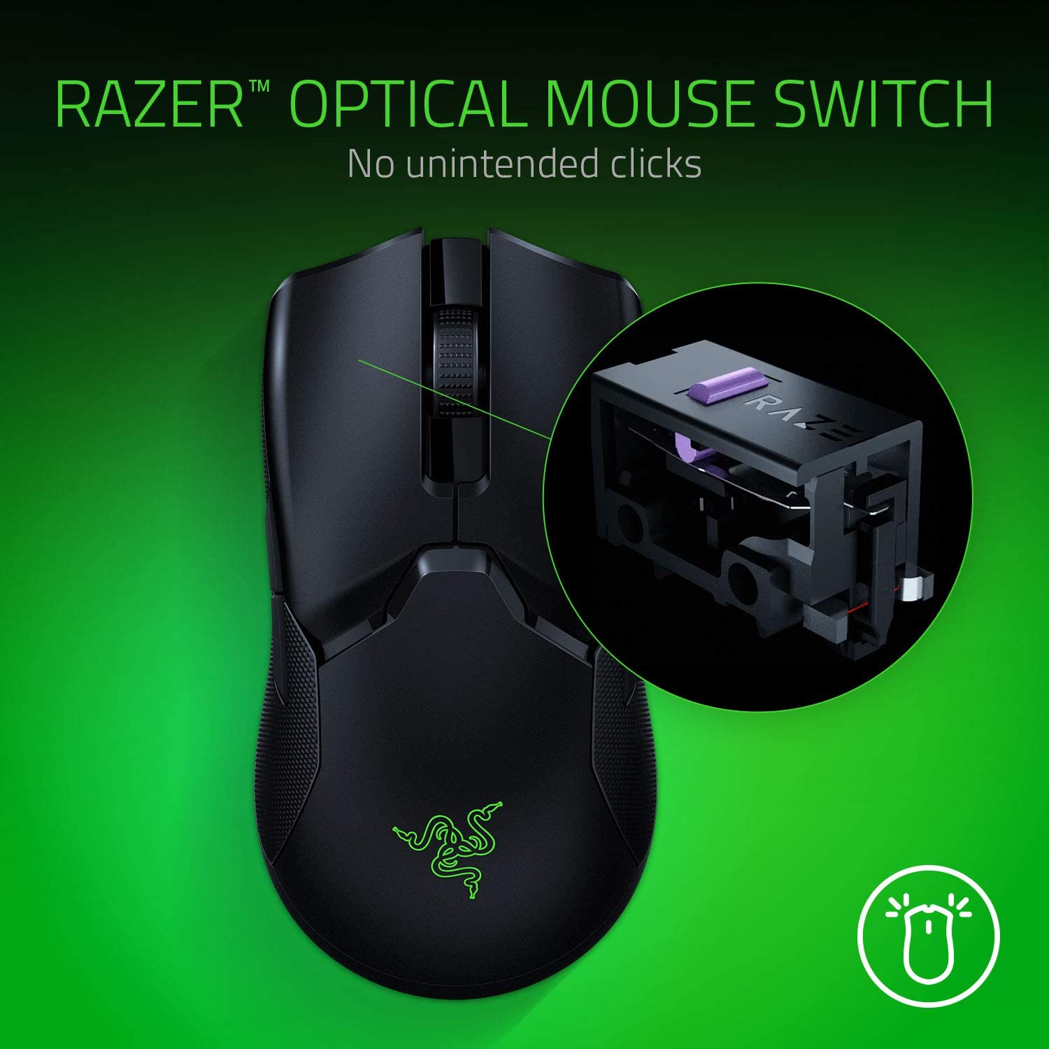 Razer Viper Ultimate + Dock Wireless Gaming Mouse Optical Mouse switch